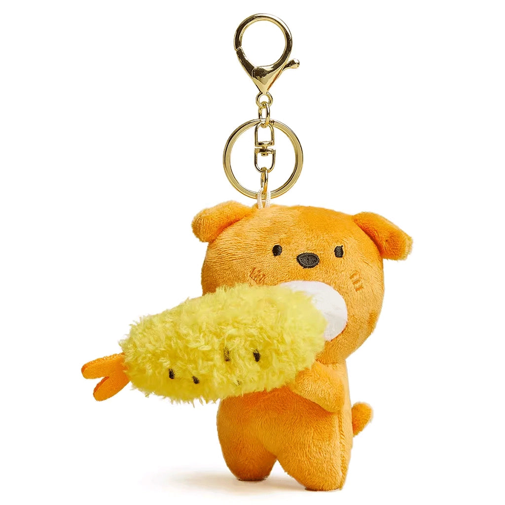 Shrimp-eating animal series plush doll car keychain gift bag pendant