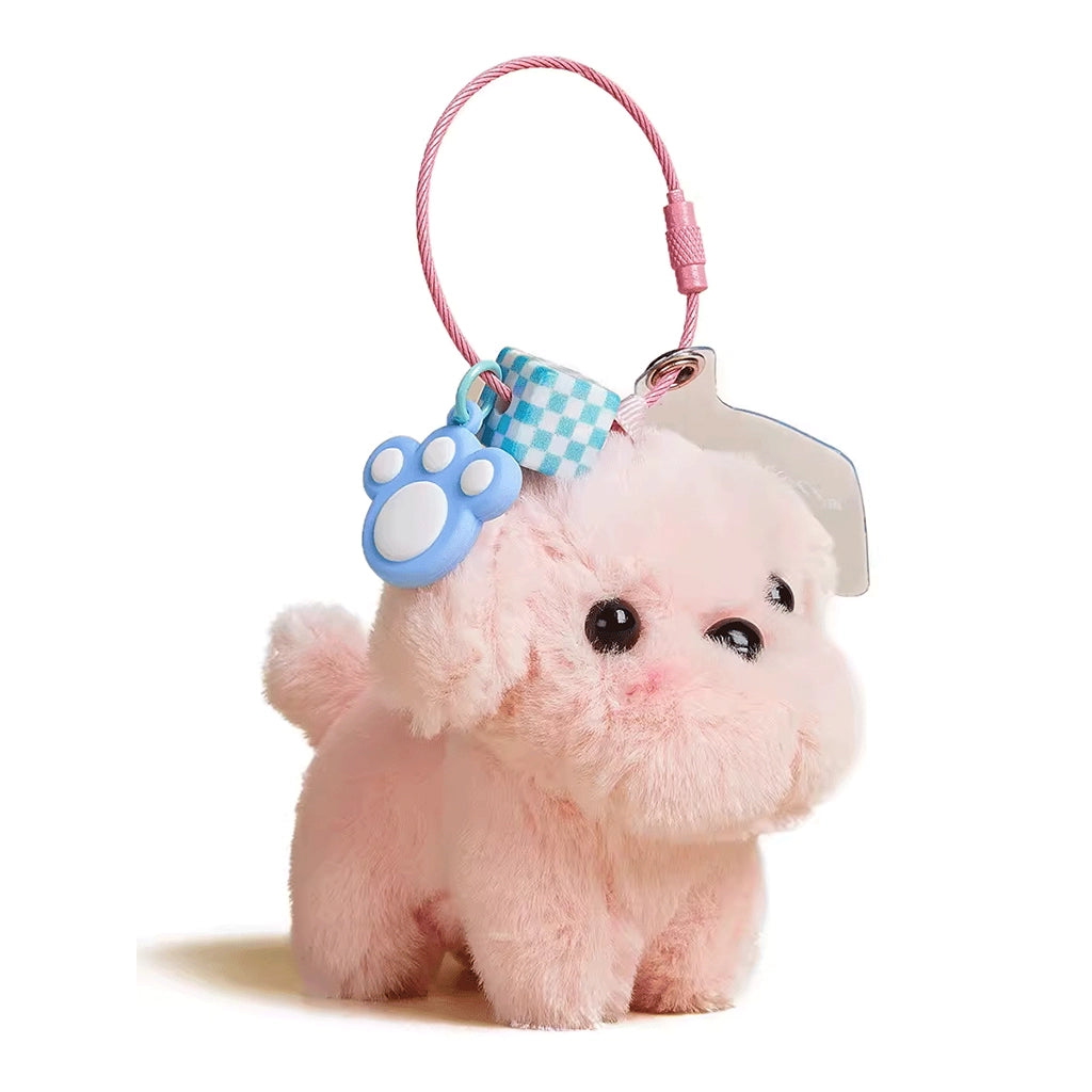 Mini Teacup Dog Plush Pendant - Cute High-End Doll Phone Chain & Mobile Lanyard