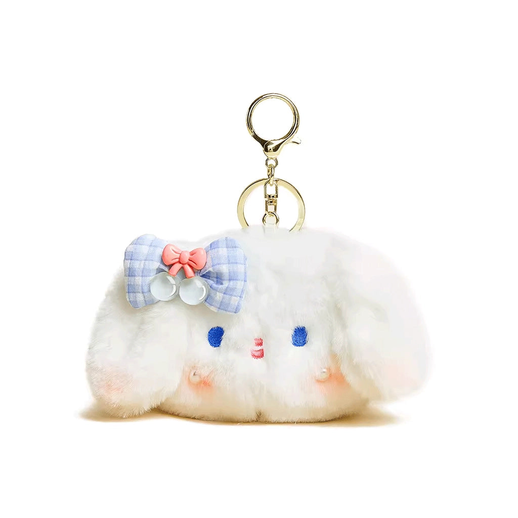 Adorable Rabbit Plush Doll Pendant - Luxurious Soft Cartoon Keychain, Ideal for Bags