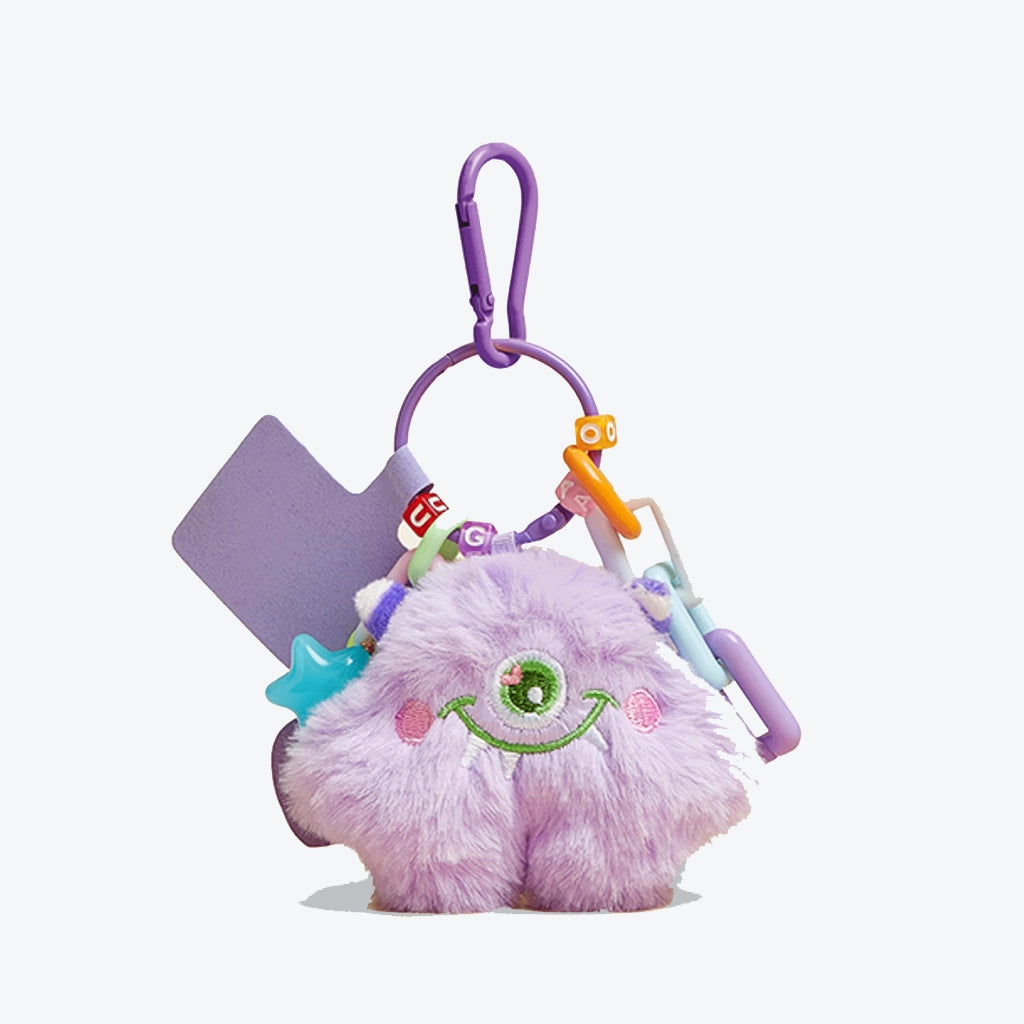 Purple Plush Doll Keychain - Elegant Car Key & Bag Charm, Original High-End Design, Perfect as a Gift 的副本