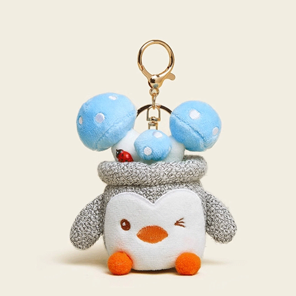 Original design potted series car keychain cute plush doll bag pendant