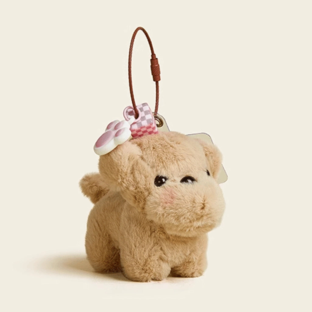 Mini Teacup Dog Plush Pendant - Cute High-End Doll Phone Chain & Mobile Lanyard