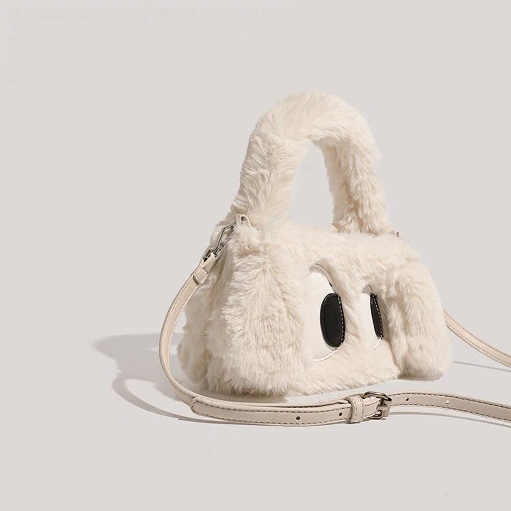 Plush big-eyed puppy handbag