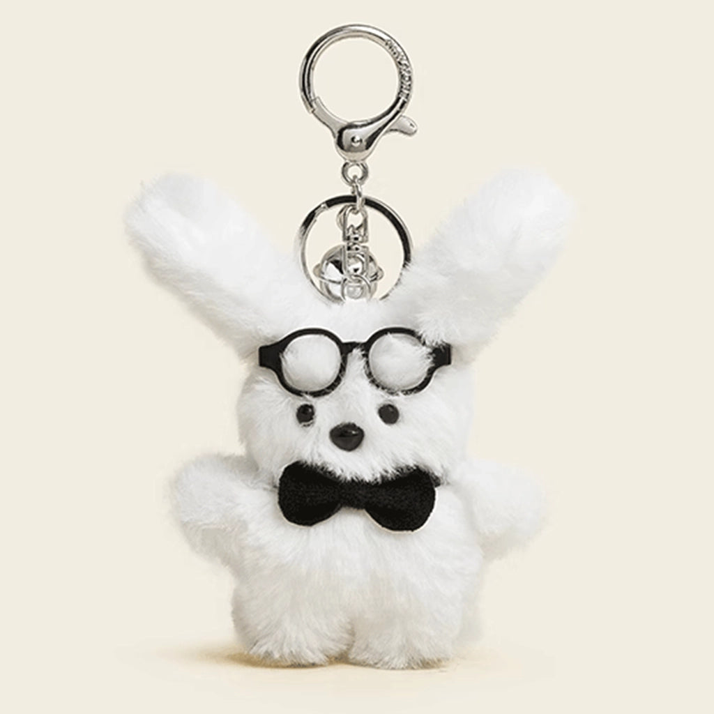 Charming Milk Puff Puppy Plush Keychain - Cute Cartoon Dog Bag Charm, Ideal Girly Gift