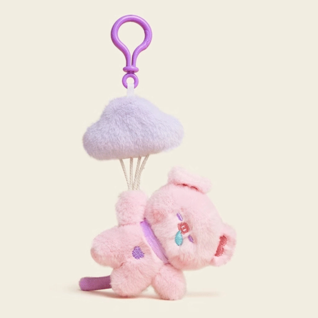 Cloud Balloon Plush Doll Keychain - Unique Design, Perfect for School Bags & Car Pendants