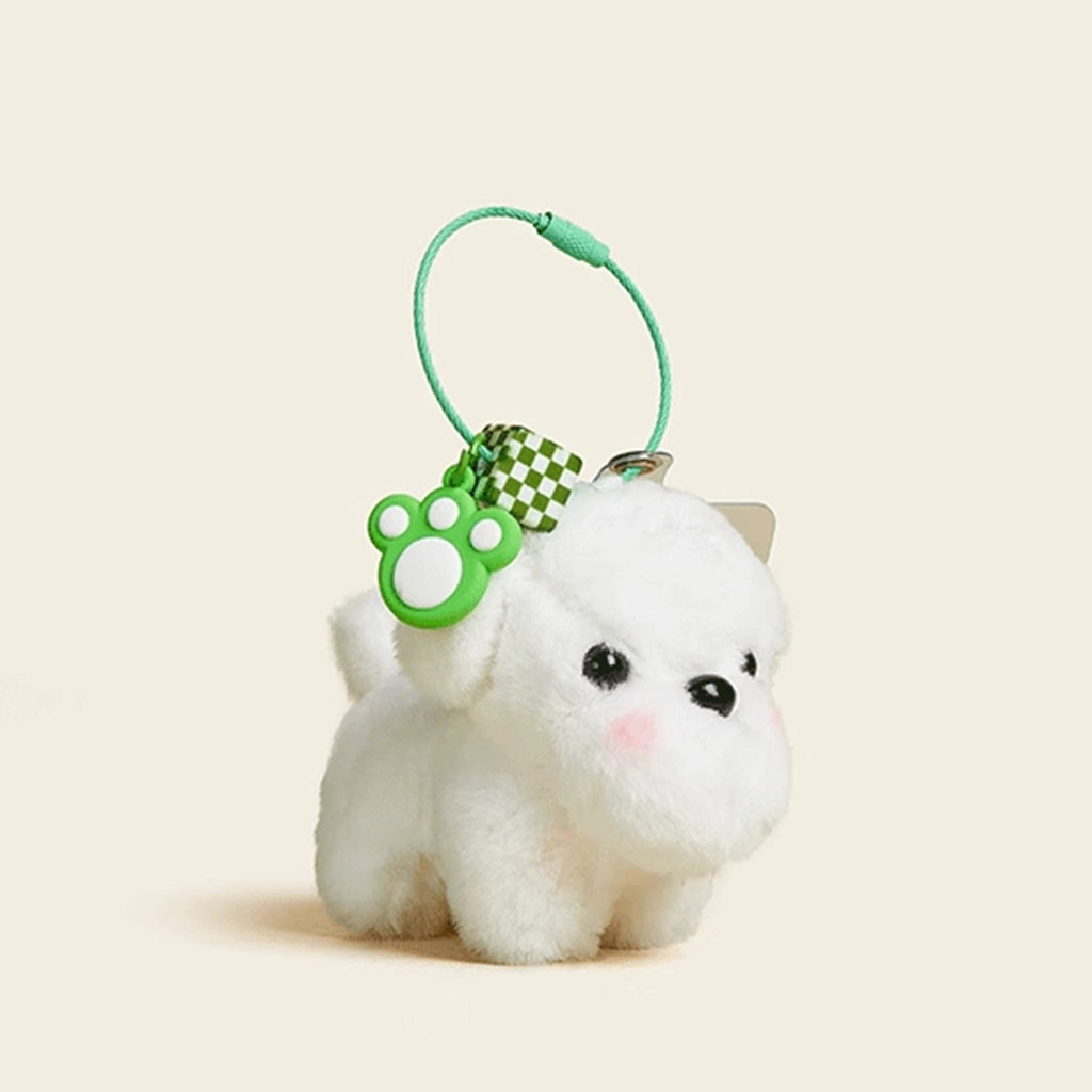 Mini Teacup Dog Plush Pendant - Cute High-End Doll Phone Chain & Mobile Lanyard