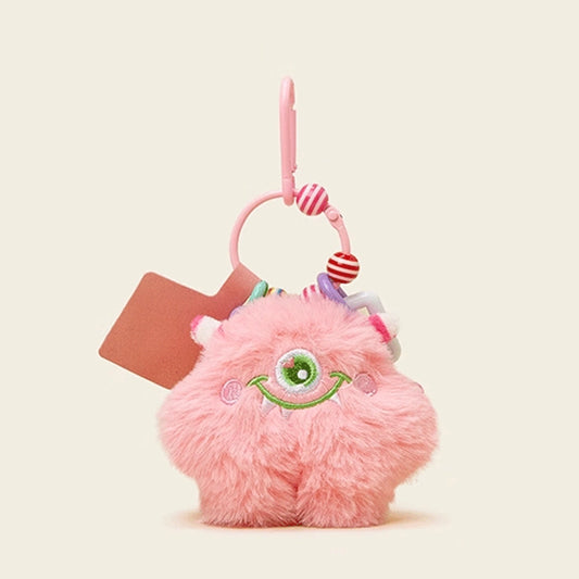 Pink Plush Doll Keychain - Elegant Car Key & Bag Charm, Original High-End Design, Perfect as a Gift