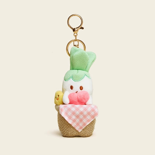 Original design potted series car keychain cute plush doll bag pendant