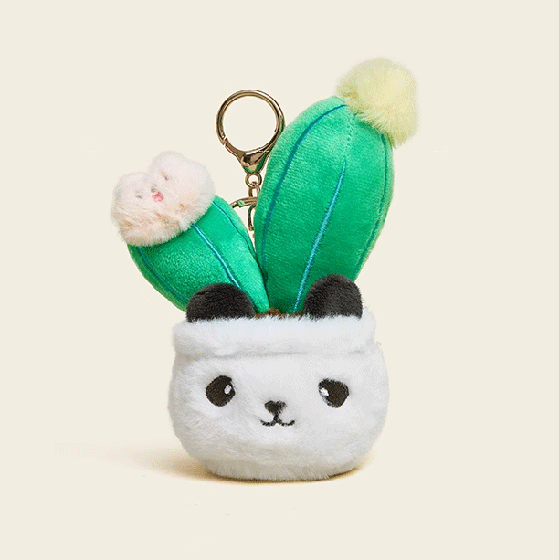 Original design potted series car keychain cute plush doll bag pendant