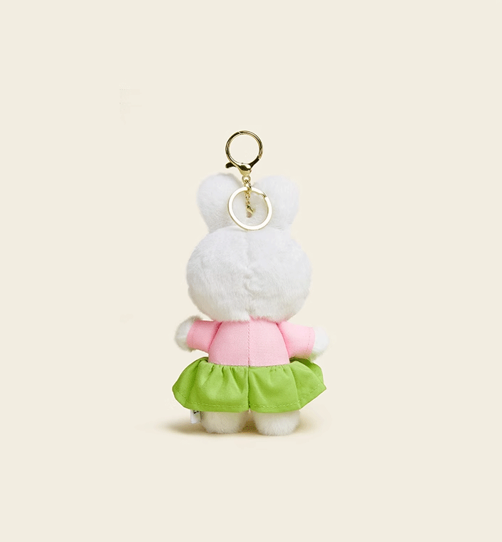 Sakura Rabbit Plush Doll Keychain - Sweet Early Spring Design, Perfect for Bags & Cars, Cute Pendant