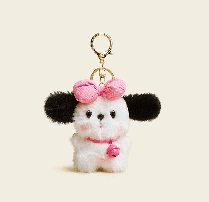 Bow Puppy Bag & Car Pendant - Dopamine-Inspired, Perfect Sister Gift and Keychain