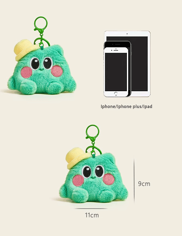 Big-Eyed Elf Plush Doll Bag Pendant School Bag Pendant Coin Purse Headphones Charter Car Keychain