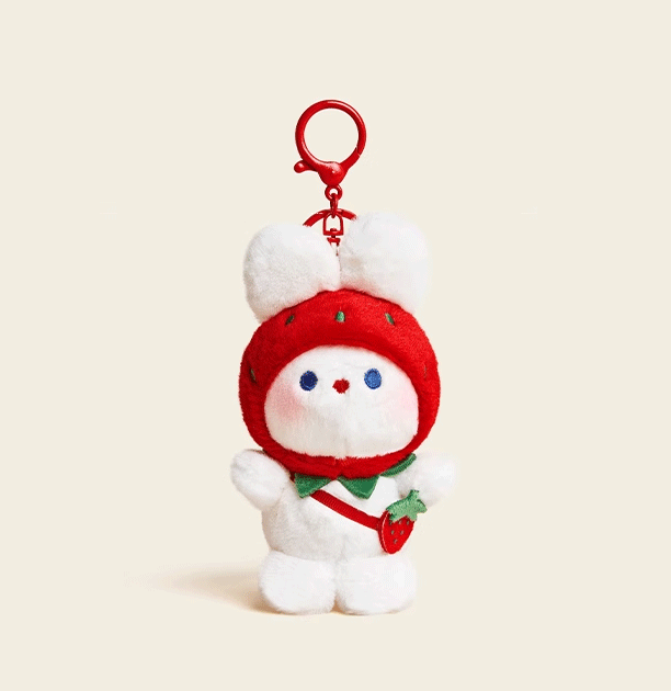 Cute Cartoon Rabbit Plush Doll Pendant - Original Girl-Heart Design for School Bags Gift