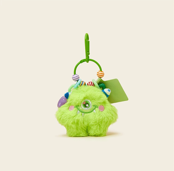 Purple Plush Doll Keychain - Elegant Car Key & Bag Charm, Original High-End Design, Perfect as a Gift 的副本