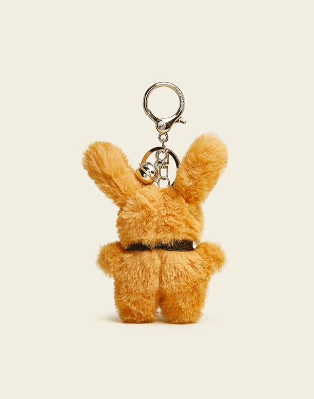 Charming Milk Puff Puppy Plush Keychain - Cute Cartoon Dog Bag Charm, Ideal Girly Gift