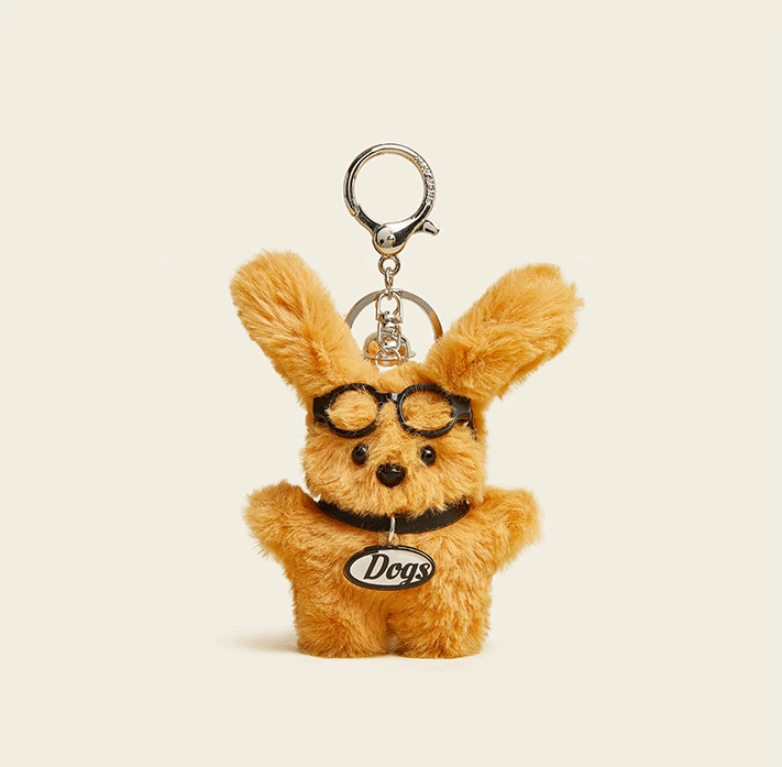 Copy of Charming Milk Puff Puppy Plush Keychain - Cute Cartoon Dog Bag Charm, Ideal Girly Gift