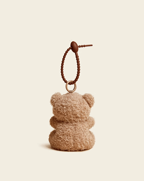 Cookie Bear Plush Keychain - Original Design Doll Bag Charm, Perfect Car Accessory & Holiday Gift